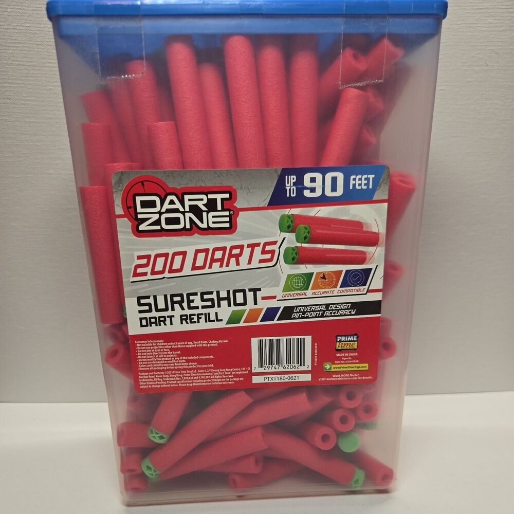 *NEW*Dart Zone Covert Ops Dart Refill Box Universal Compatible Darts 200 ct